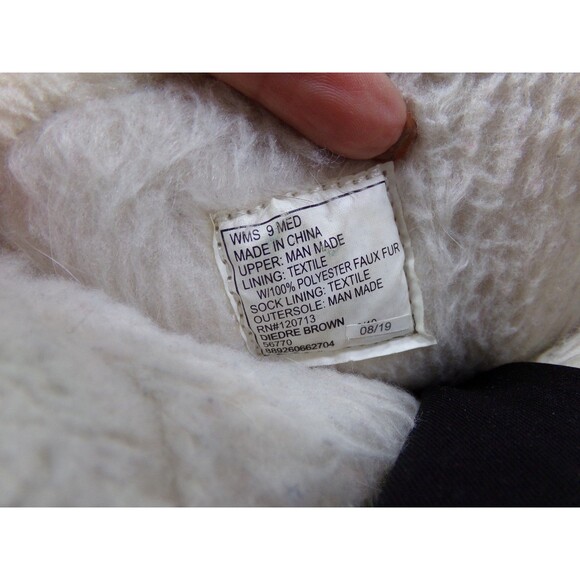 Totes  Diedre  Winter Boots Brown Quilted Faux Leather Faux Fur Lined Size 9 - Picture 7 of 8